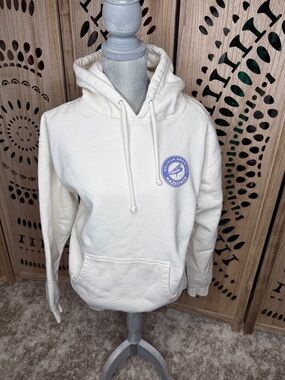Cream Pullover Hoodie - Women's Sweatshirt
